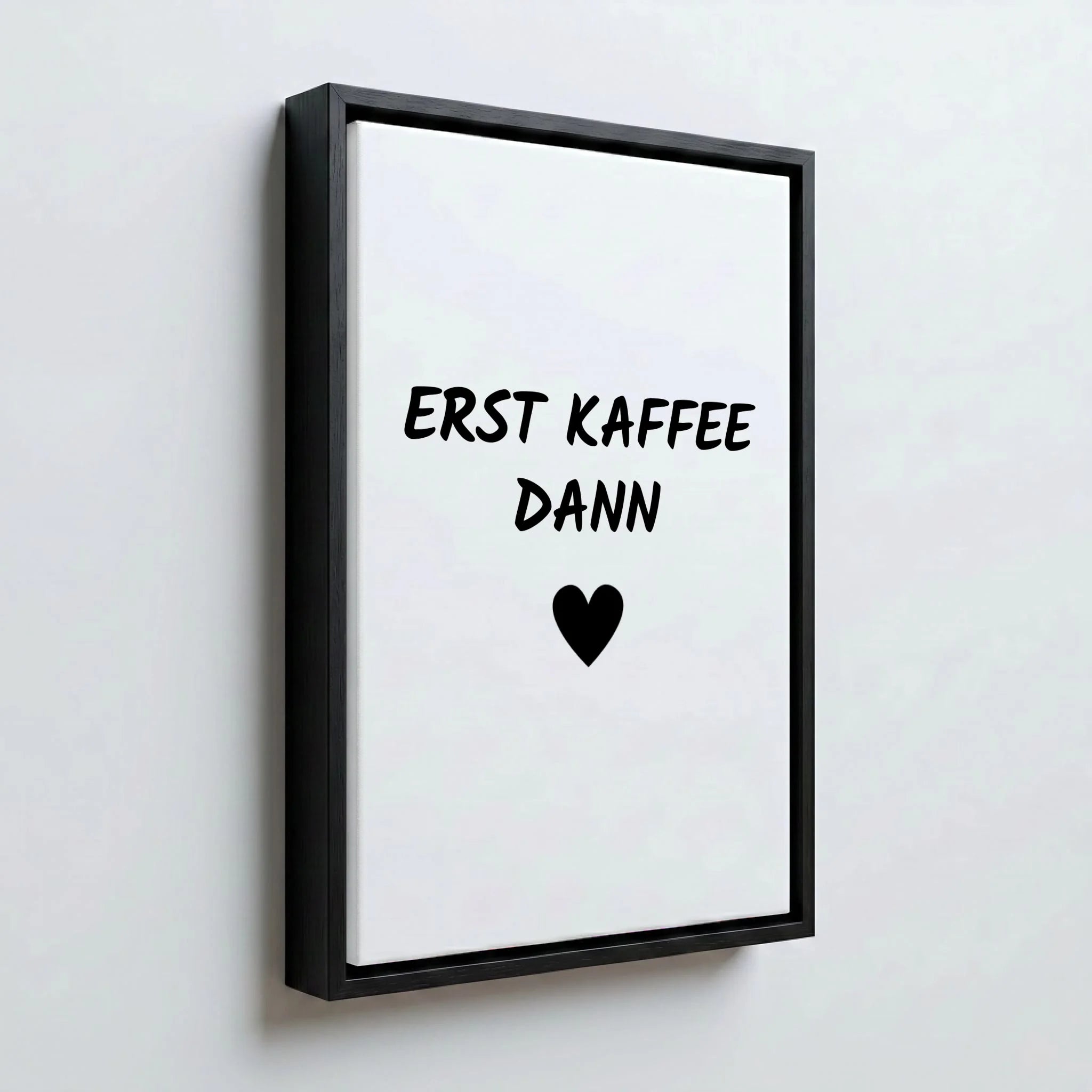 Perspektive Wand 23 black frame canvas