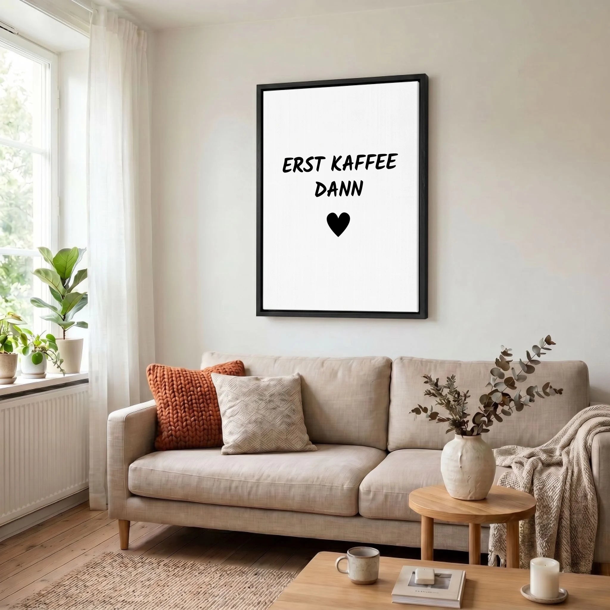 Leinwand Wohnzimmer 34 black