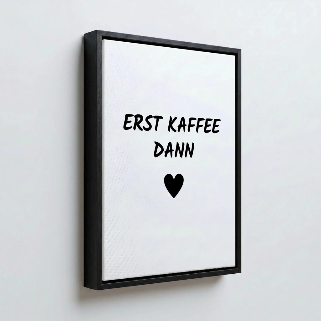 Perspektive Wand 34 black frame canvas