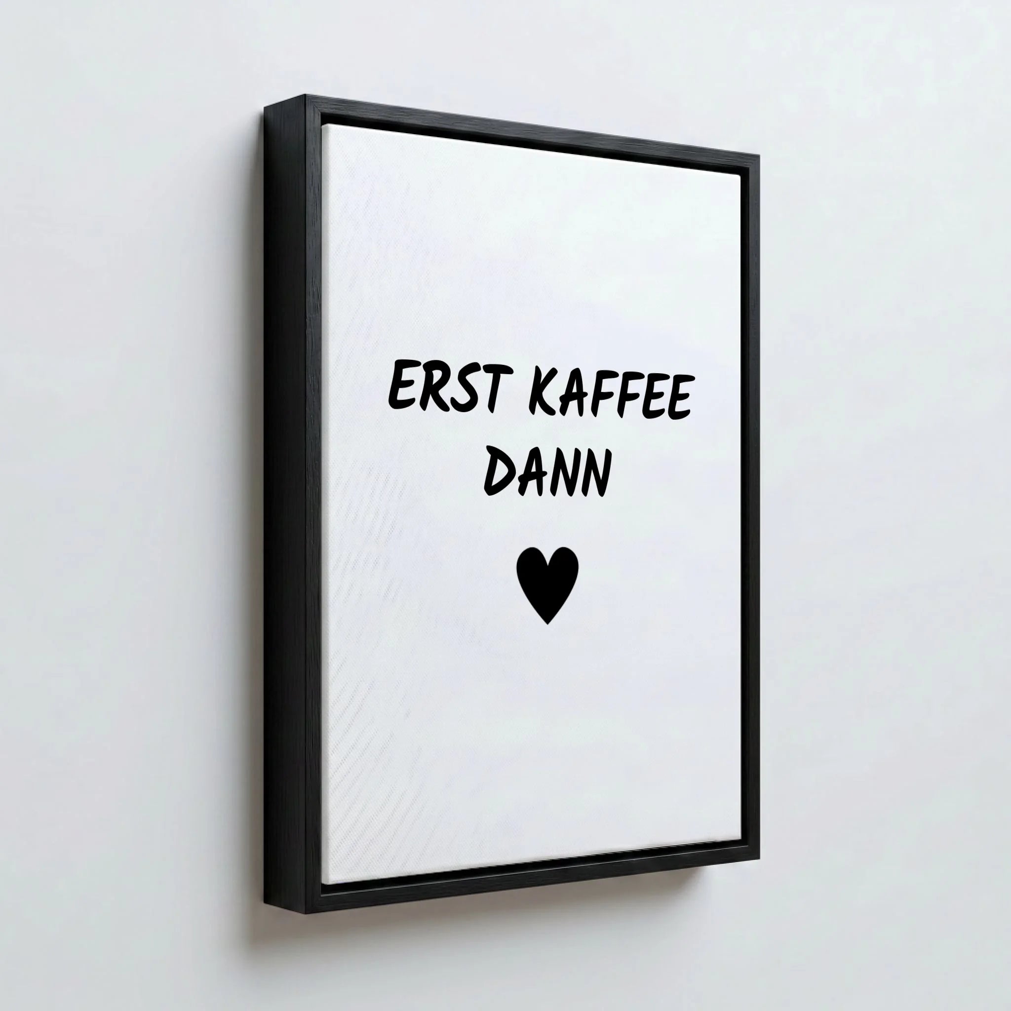 Perspektive Wand 34 black frame canvas