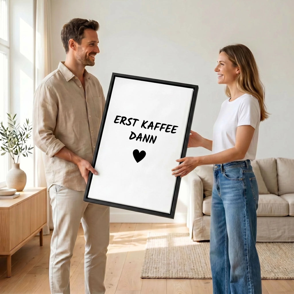 Paar mit Leinwand 23 canvas black
