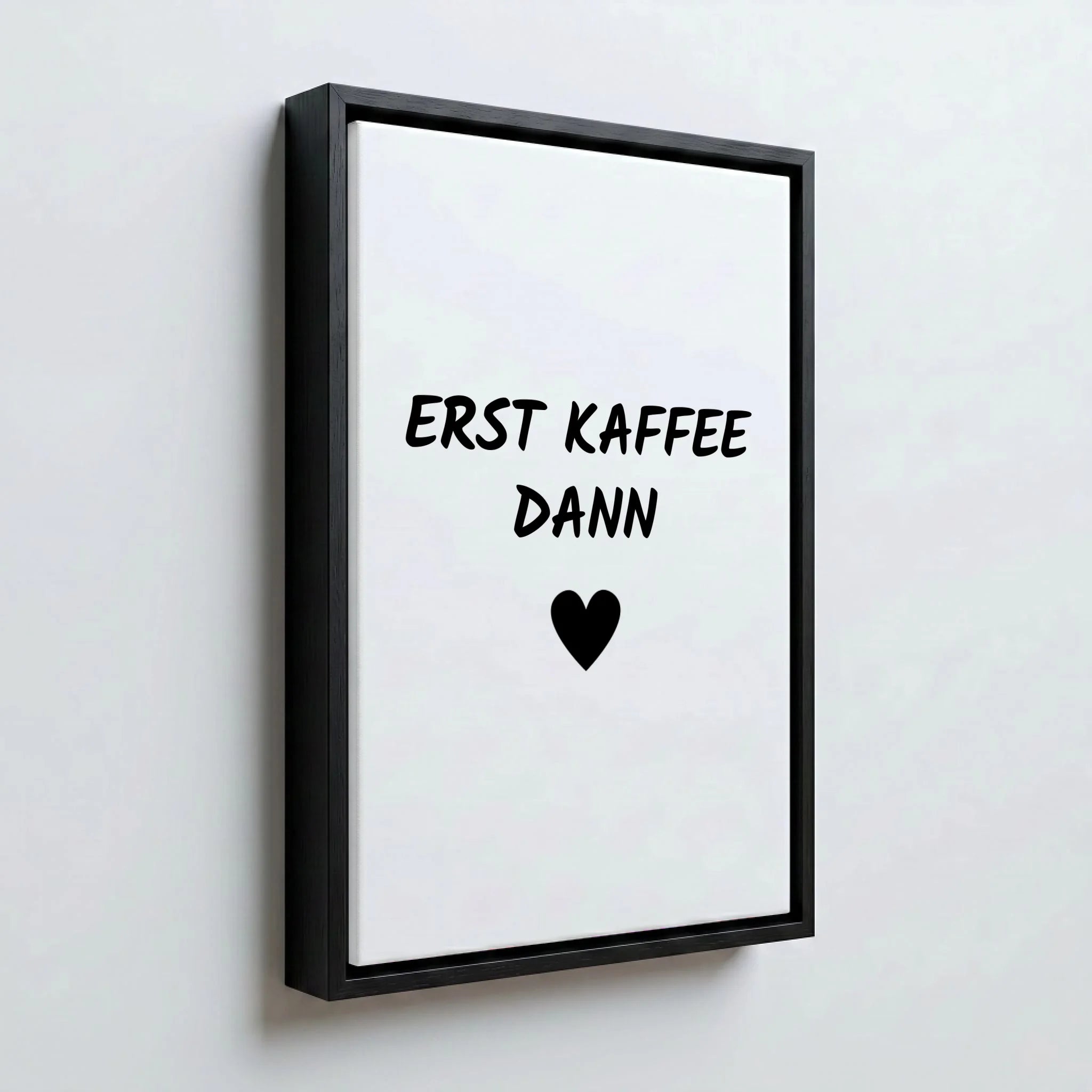 Perspektive Wand 23 black frame canvas