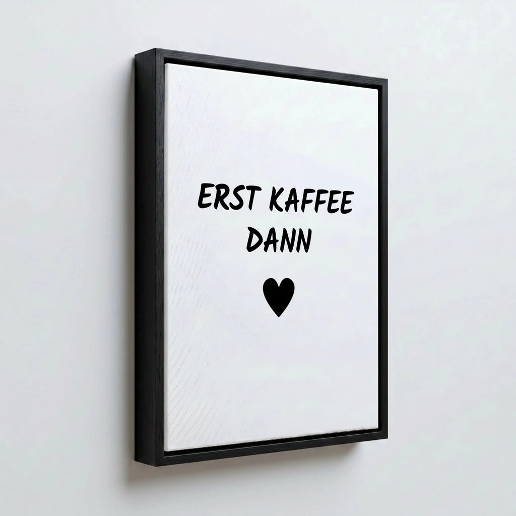 Perspektive Wand 34 black frame canvas