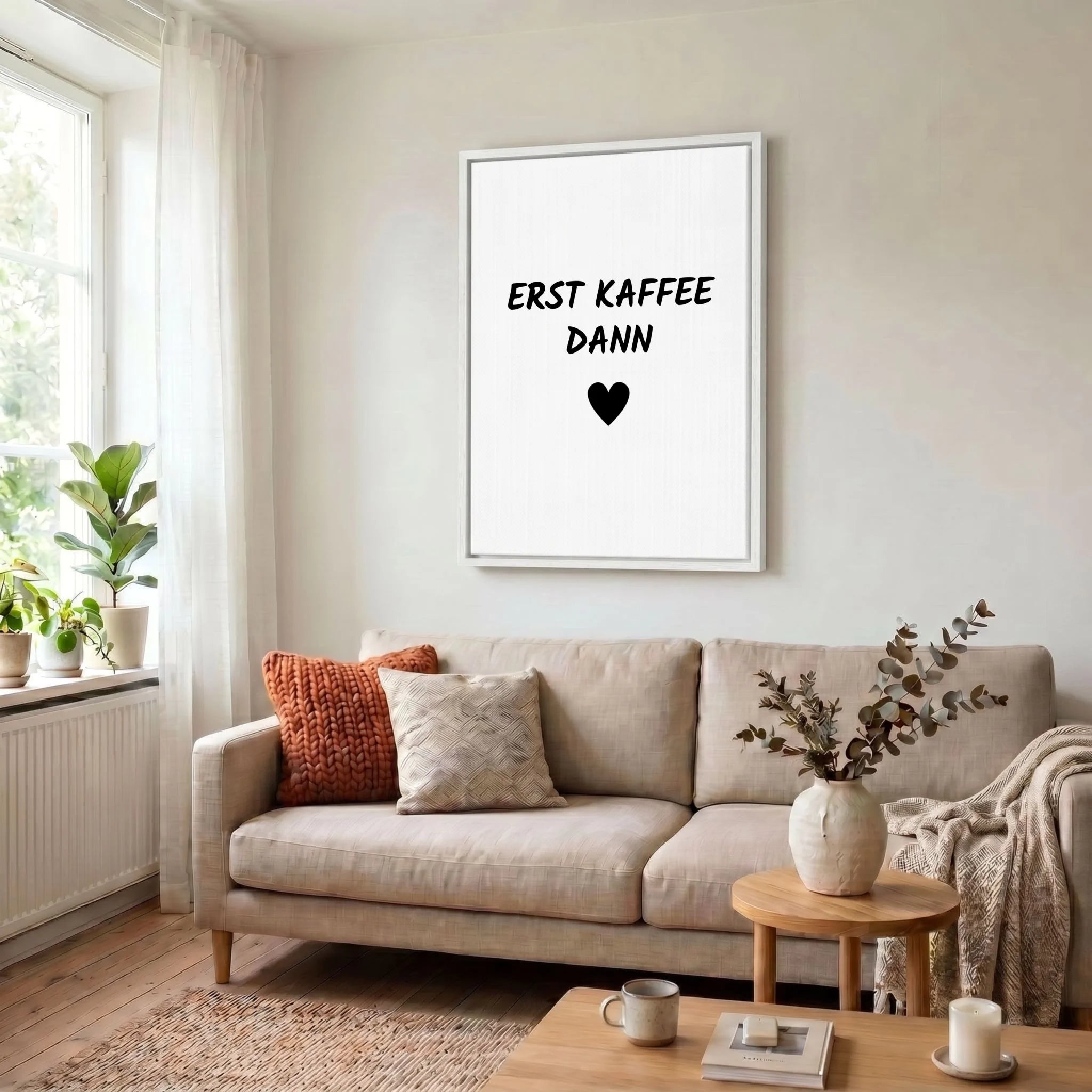 Leinwand Wohnzimmer 34 weiss