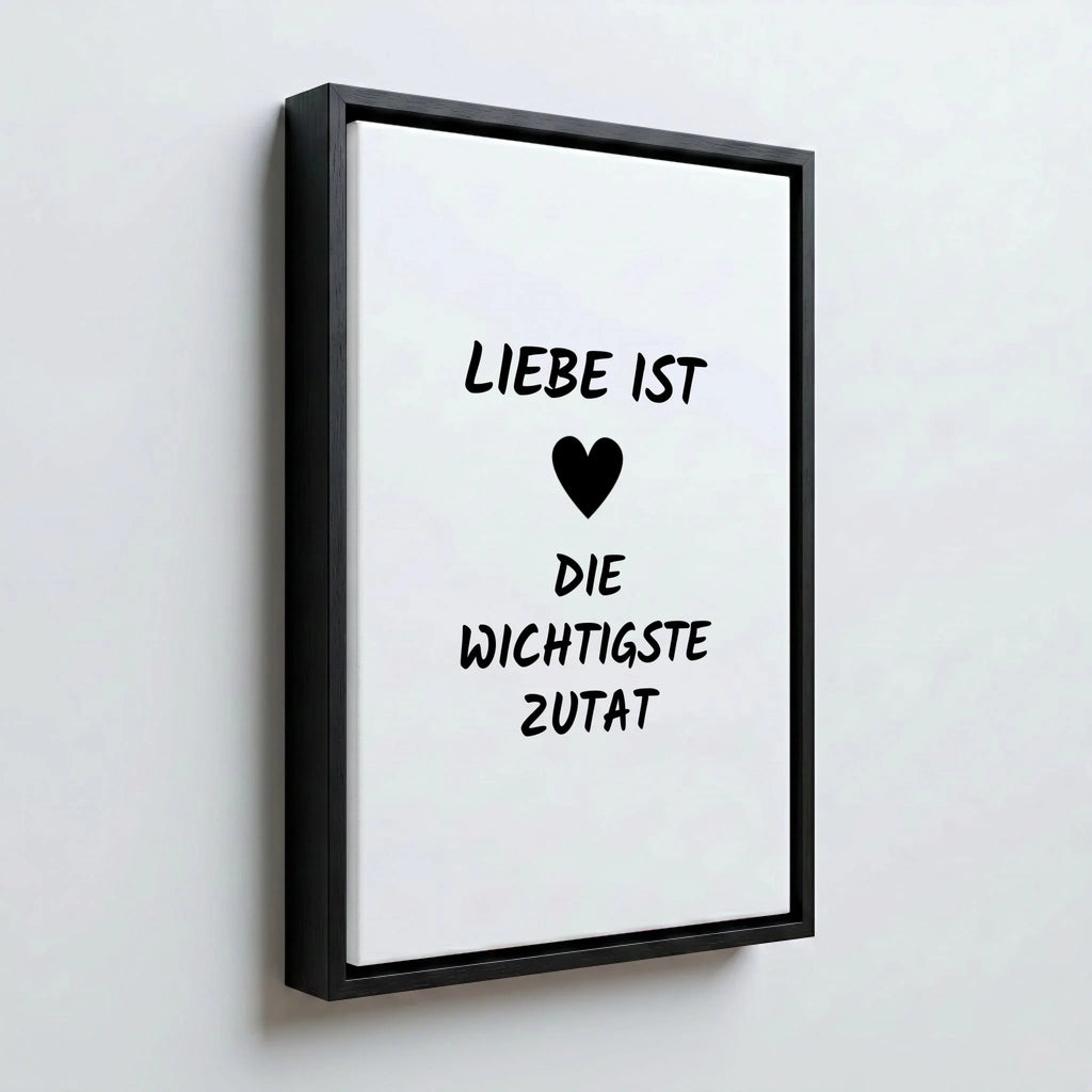 Perspektive Wand 23 black frame canvas