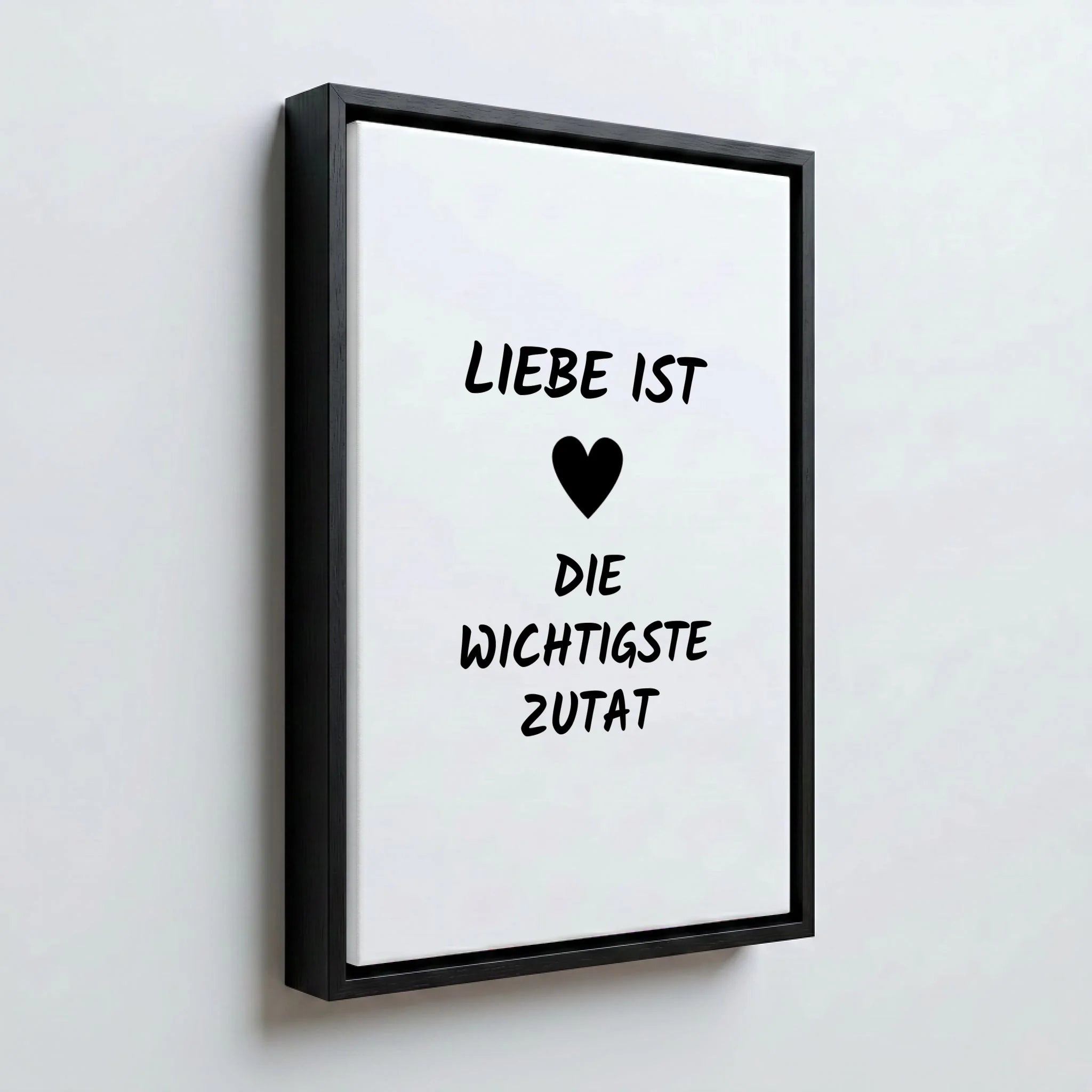 Perspektive Wand 23 black frame canvas