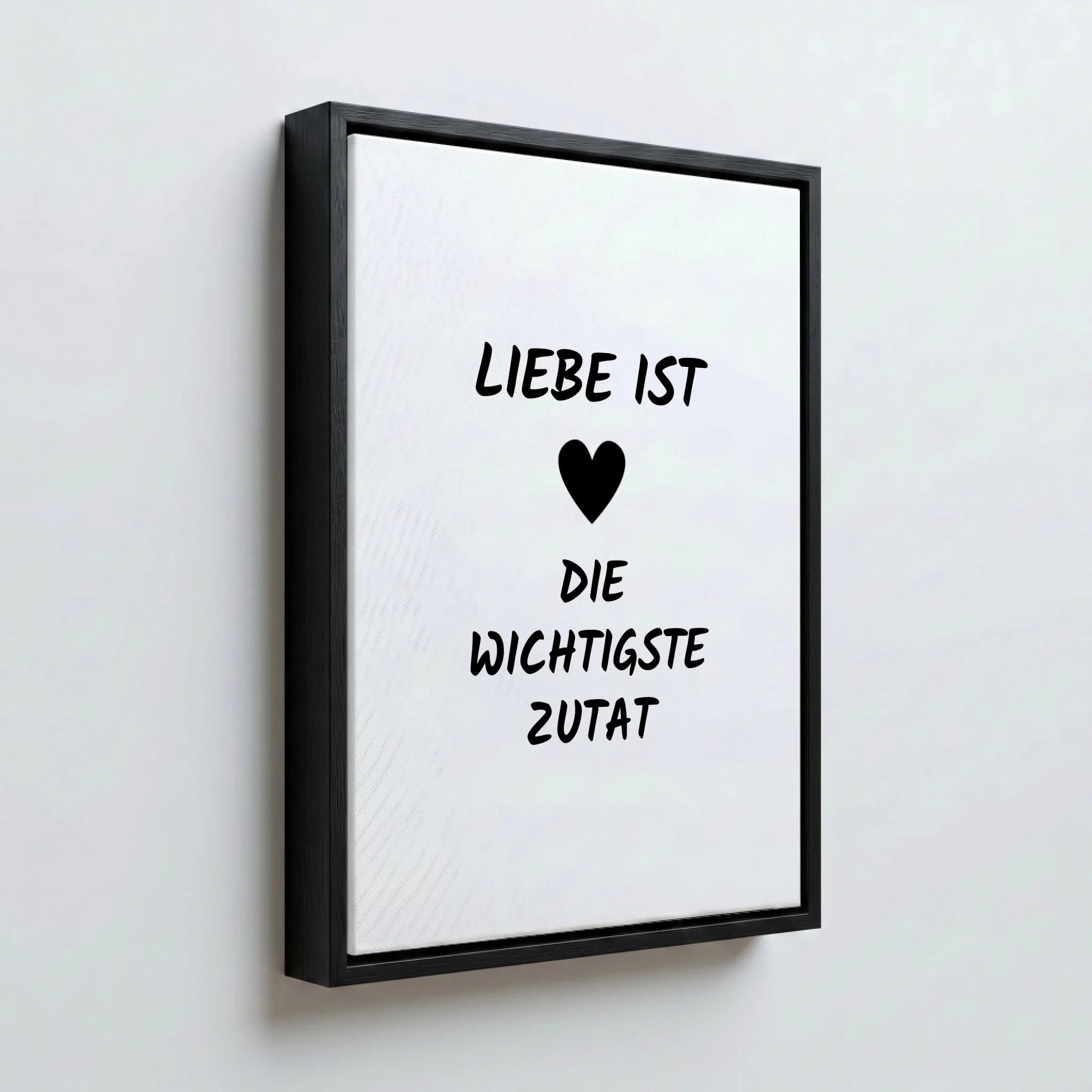 Perspektive Wand 34 black frame canvas