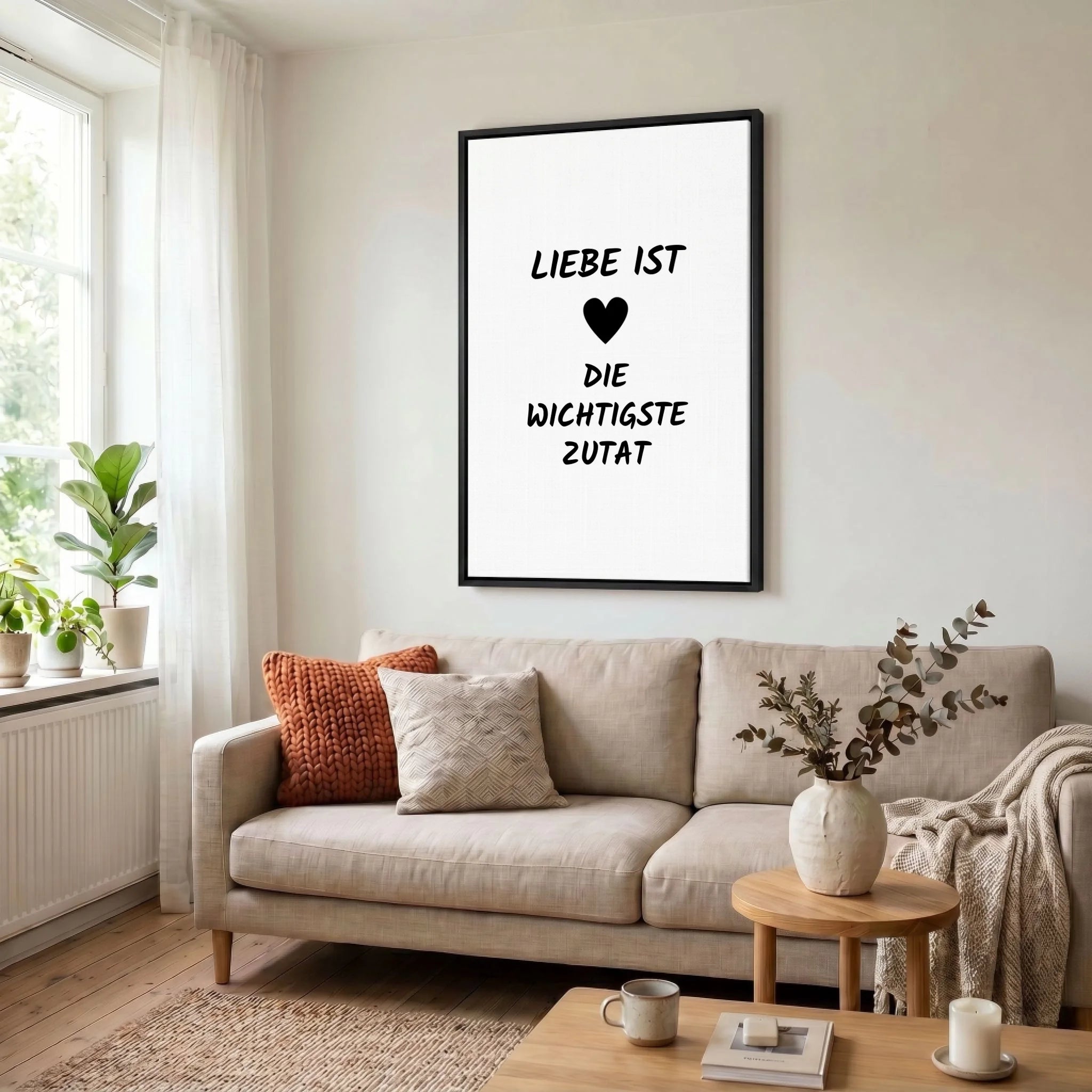 Leinwand Wohnzimmer 23 black