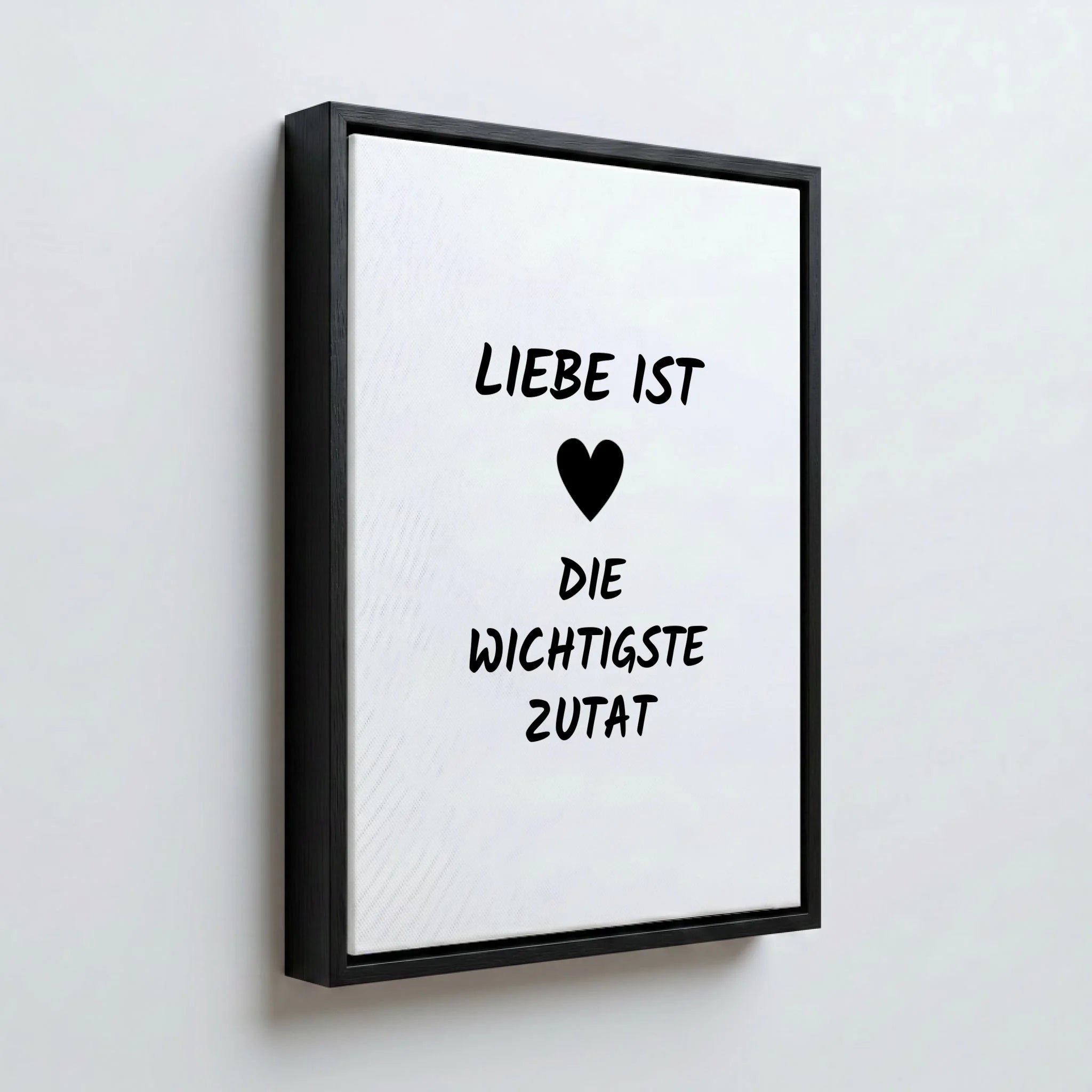 Perspektive Wand 34 black frame canvas