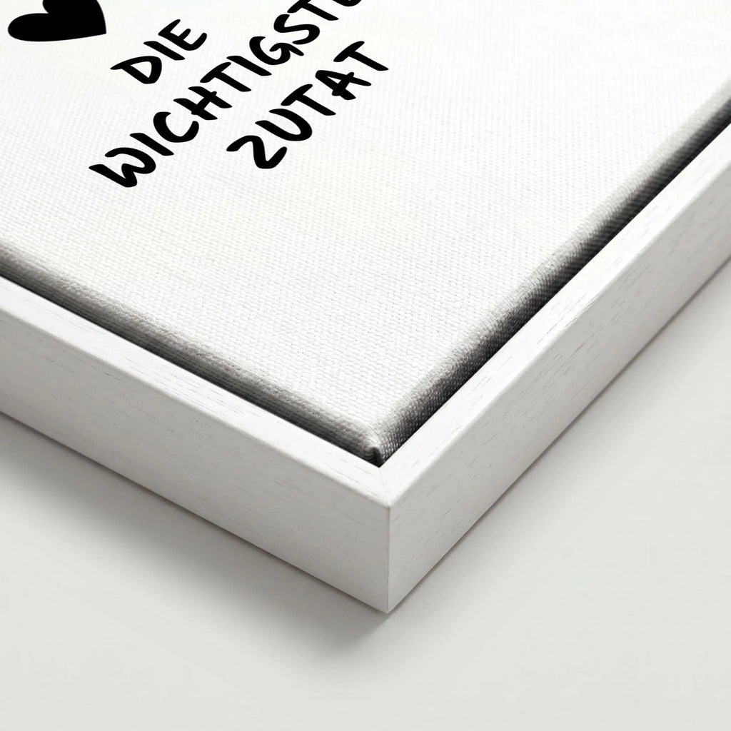 Leinwand Close Up framed weiss