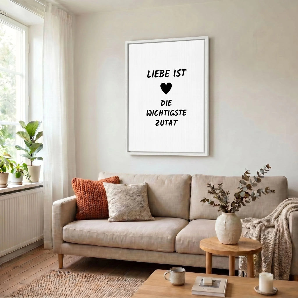 Leinwand Wohnzimmer 34 weiss