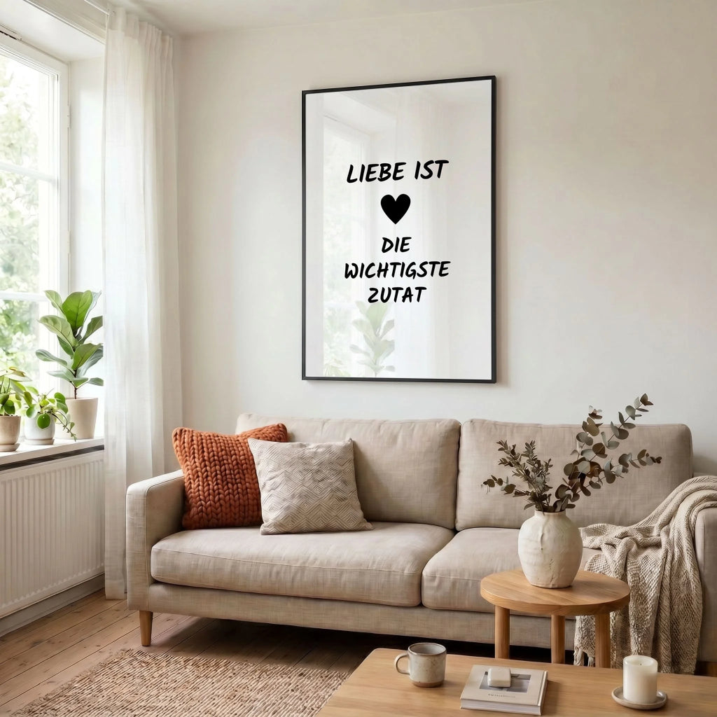 23 Poster schwarz Wohnzimmer