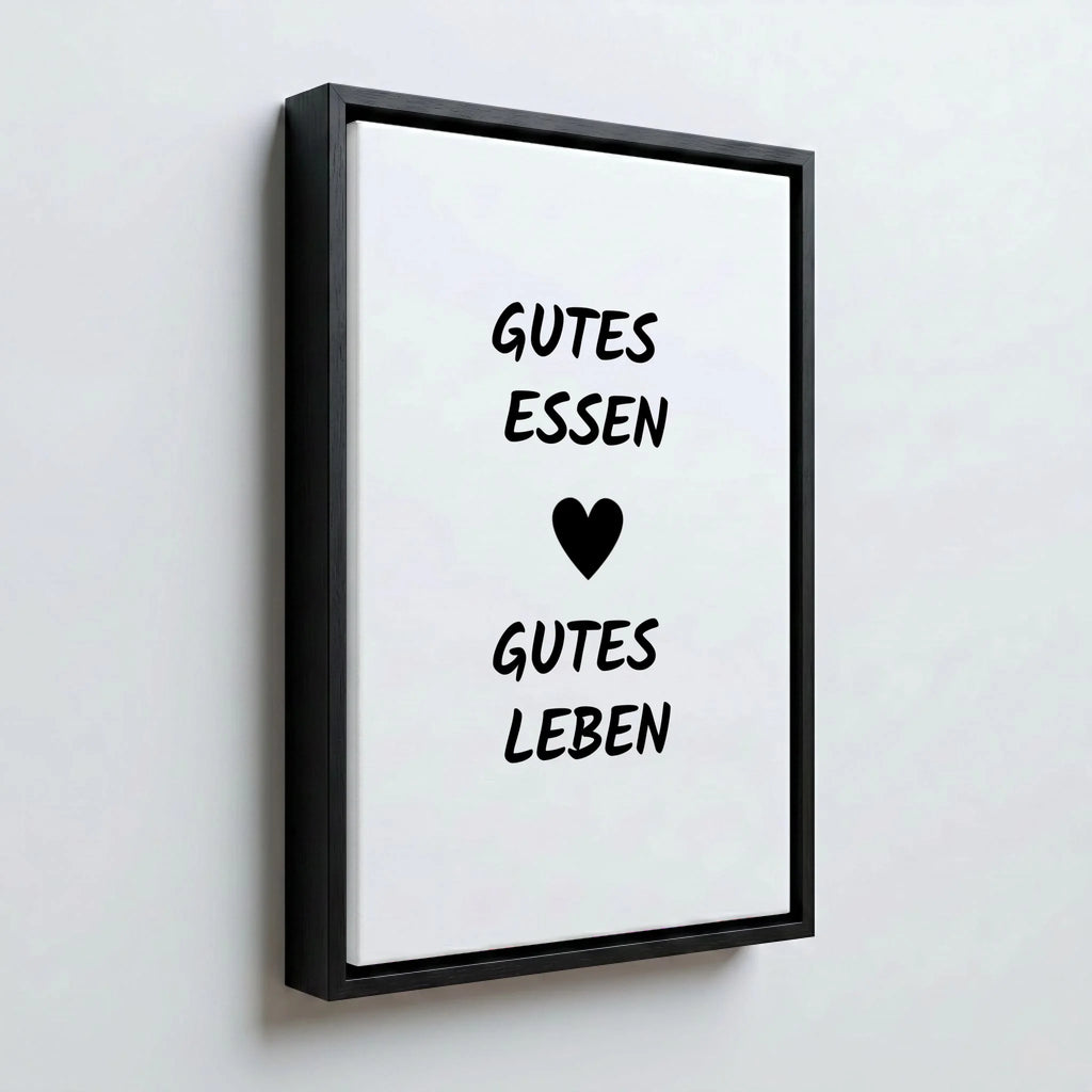 Perspektive Wand 23 black frame canvas