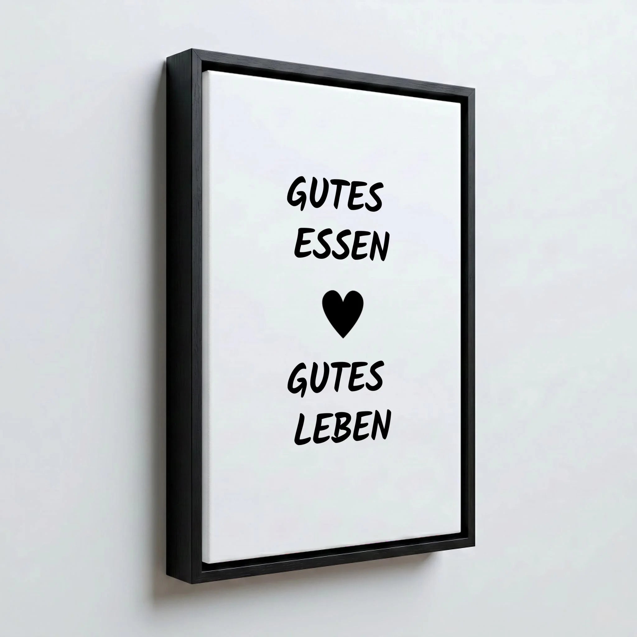 Perspektive Wand 23 black frame canvas
