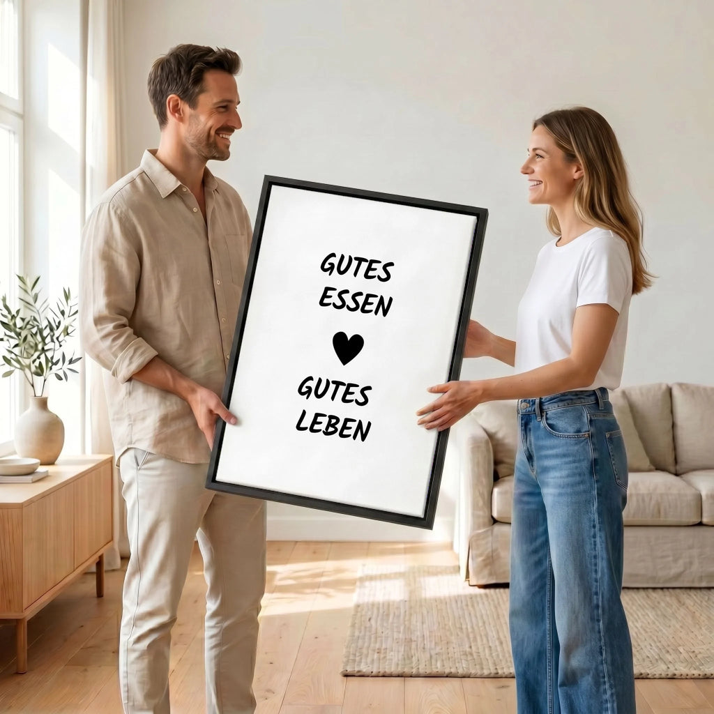 Paar mit Leinwand 34 canvas black