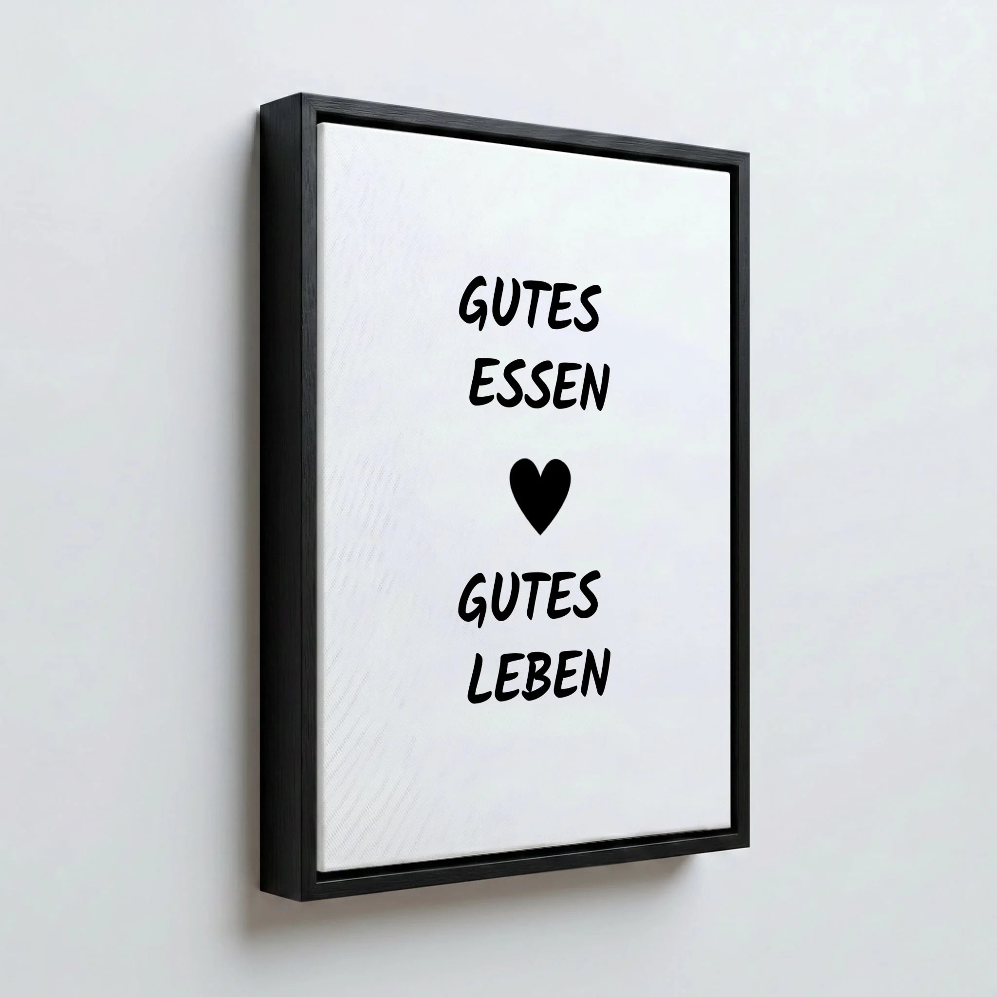 Perspektive Wand 34 black frame canvas