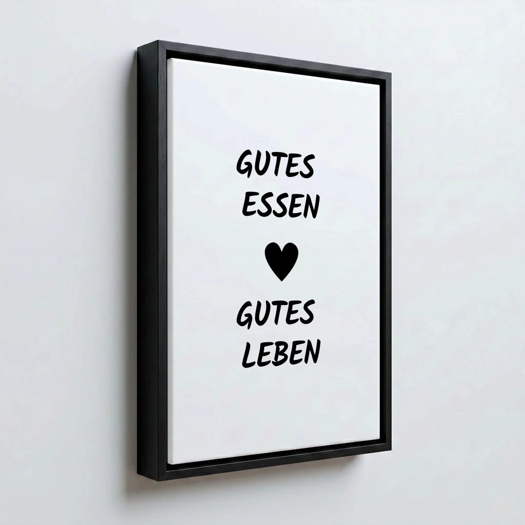 Perspektive Wand 23 black frame canvas