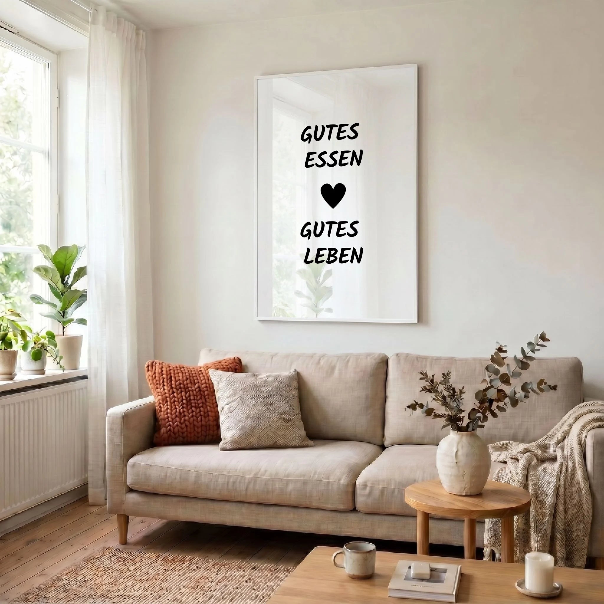 23 Poster weiss Wohnzimmer