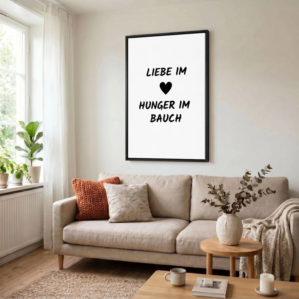 Leinwand Wohnzimmer 23 black