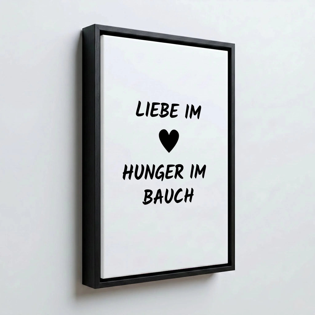 Perspektive Wand 23 black frame canvas