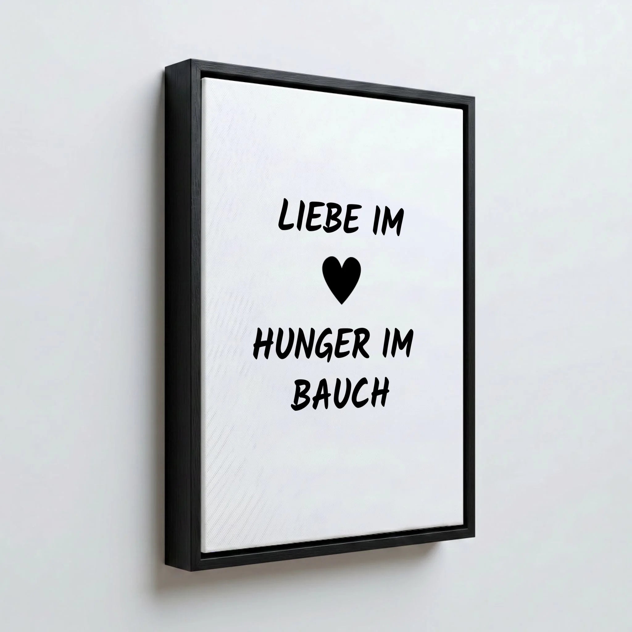 Perspektive Wand 34 black frame canvas