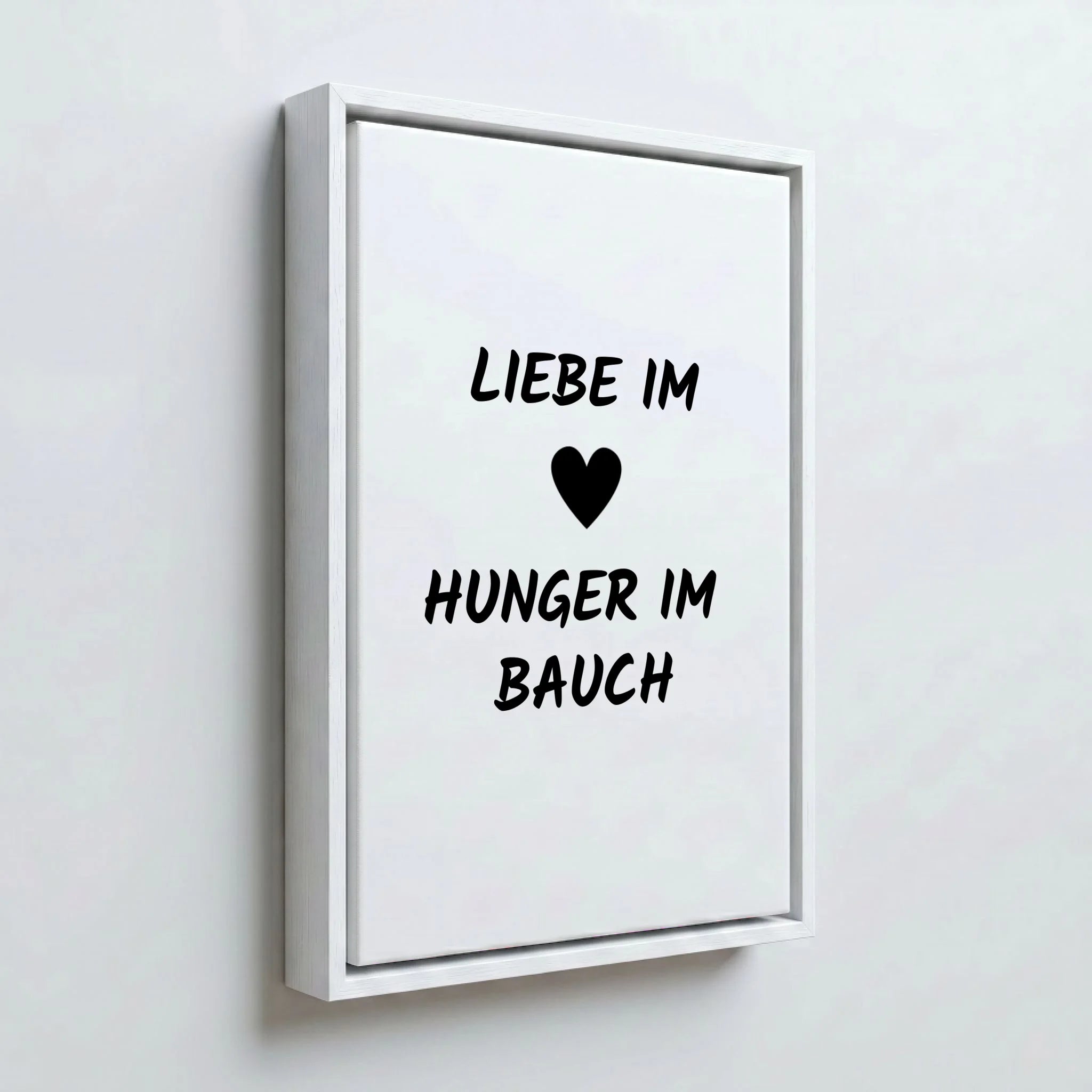 Perspektive Wand 23weiss frame canvas