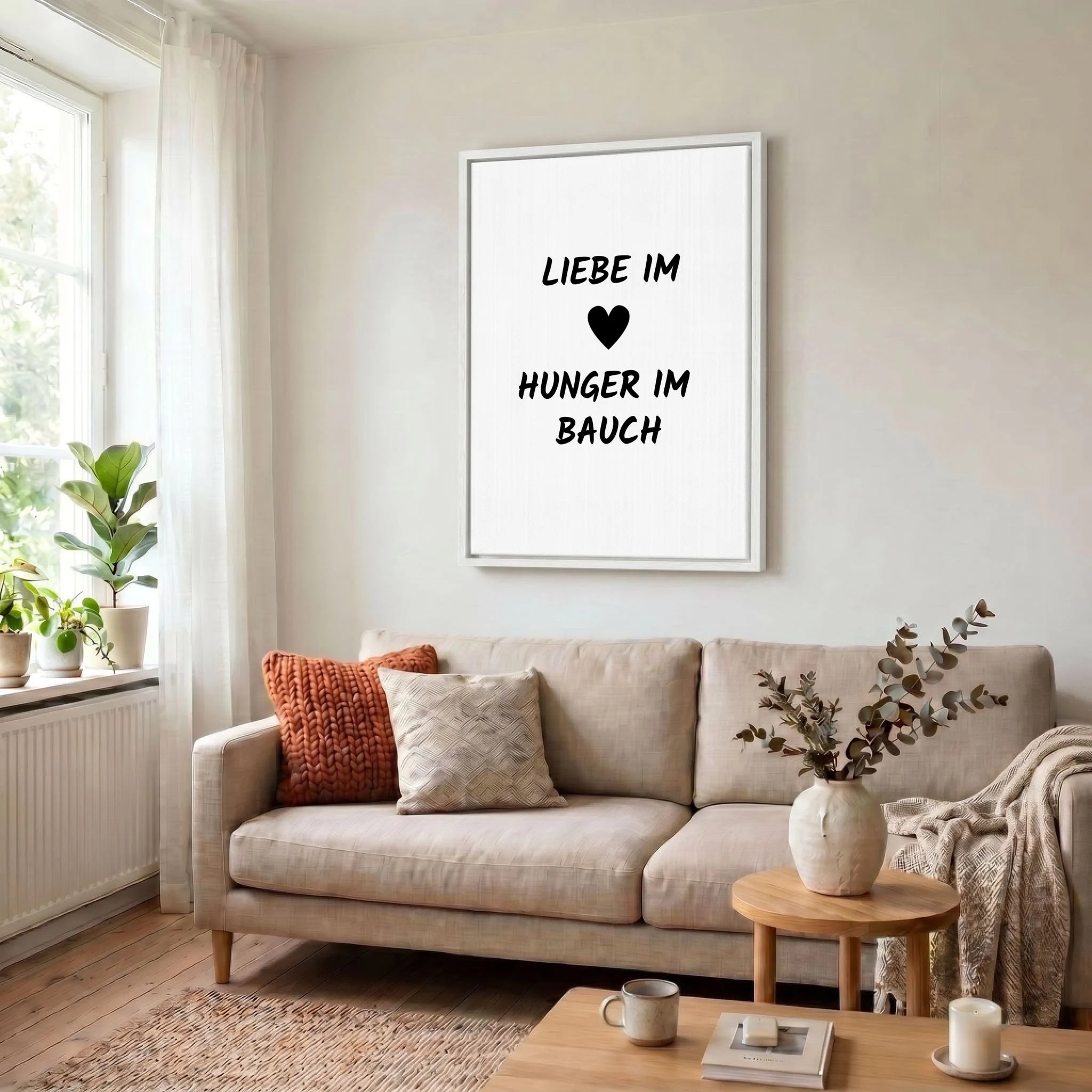 Leinwand Wohnzimmer 34 weiss