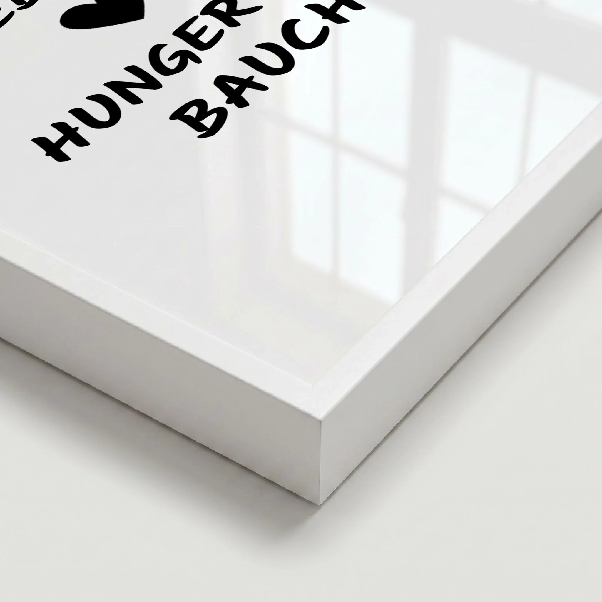 Poster weiss Close Up