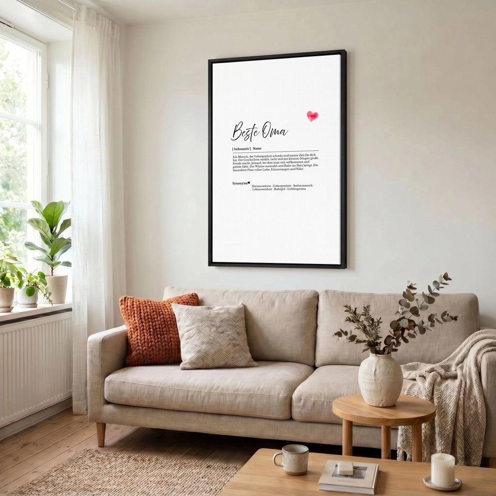 Leinwand Wohnzimmer 23 black