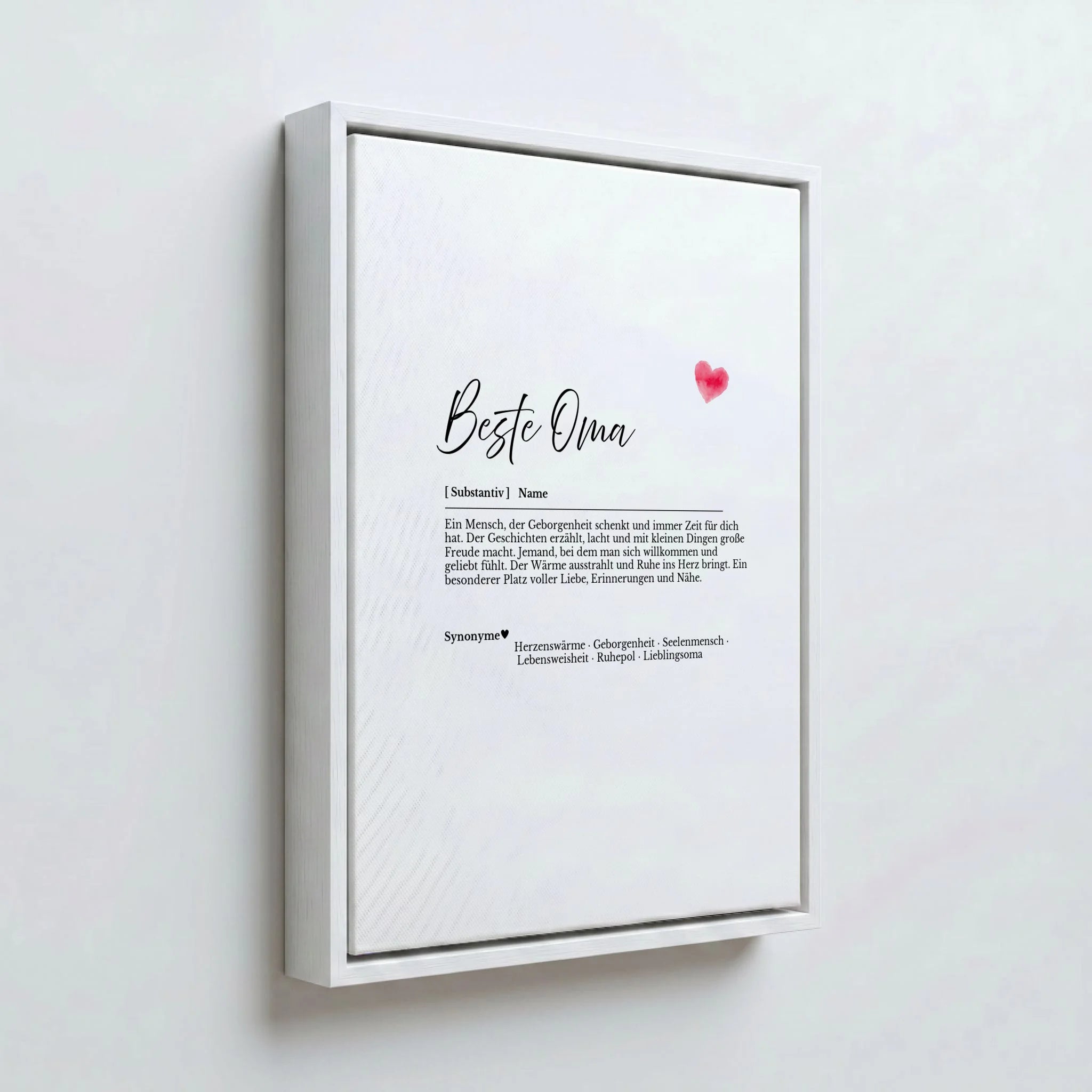 Perspektive Wand 34weiss canvas