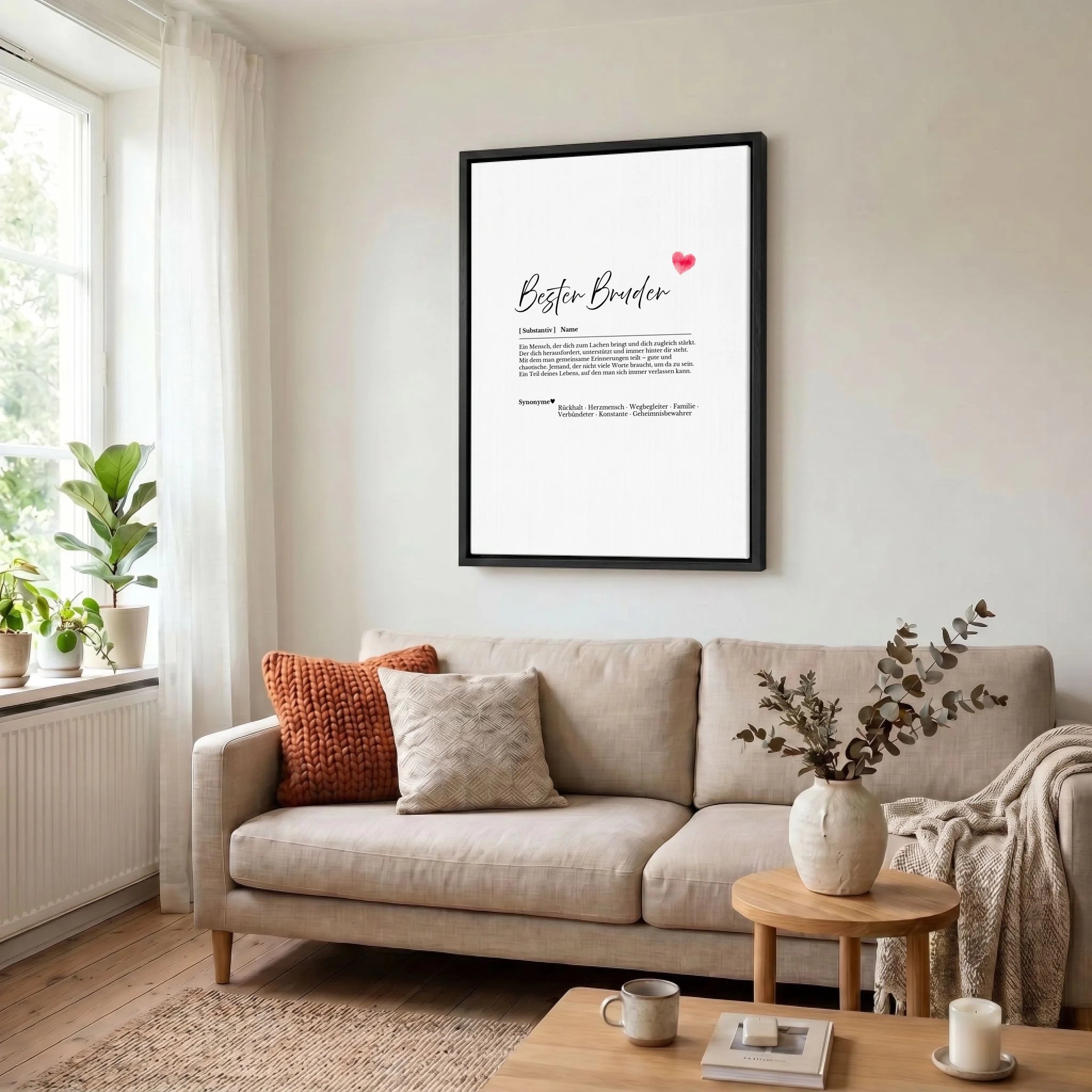 Leinwand Wohnzimmer 34 black