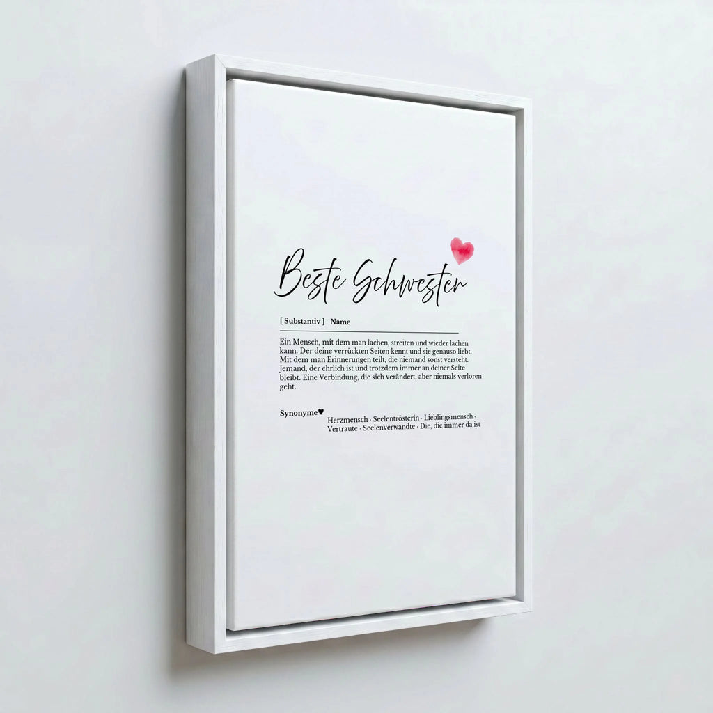 Perspektive Wand 23weiss frame canvas