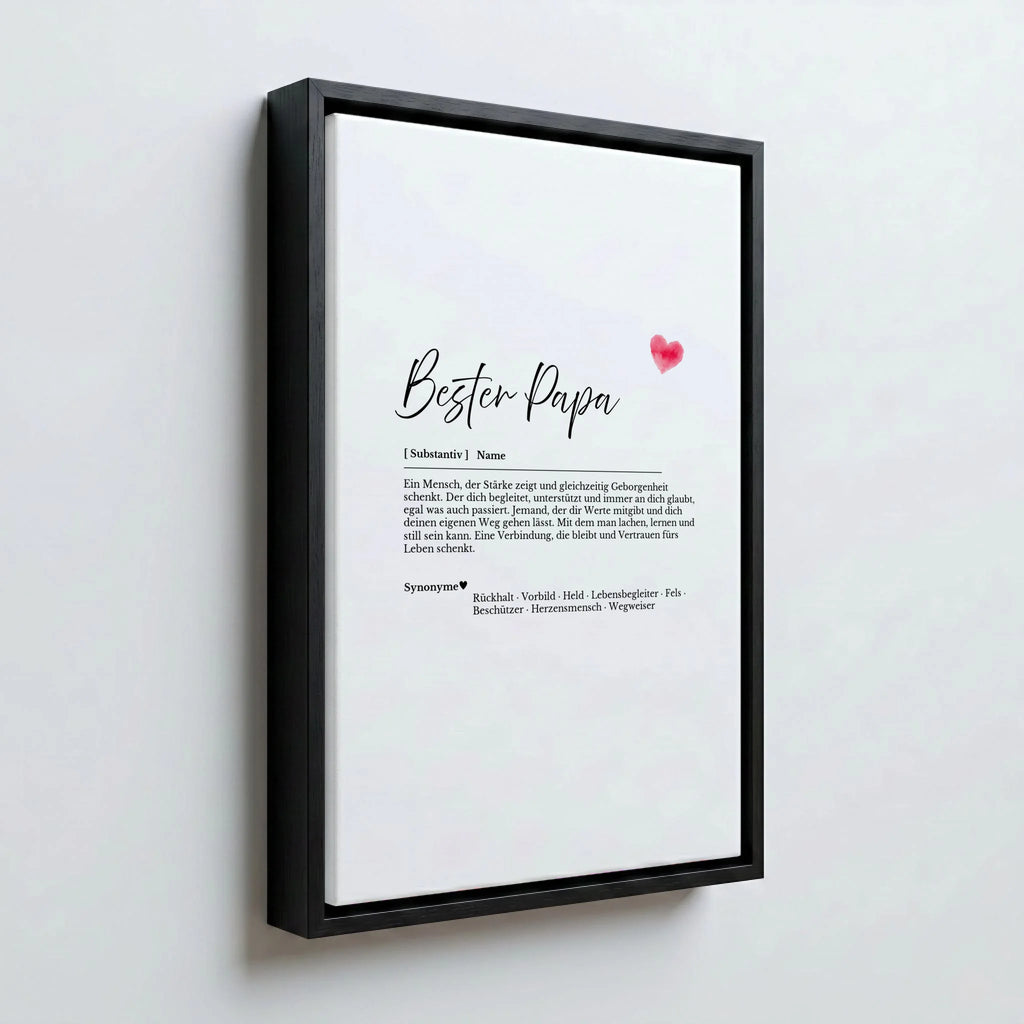Perspektive Wand 23 black frame canvas