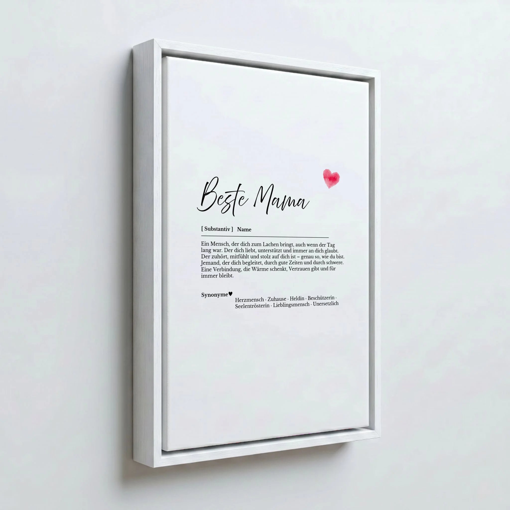 Perspektive Wand 23weiss frame canvas