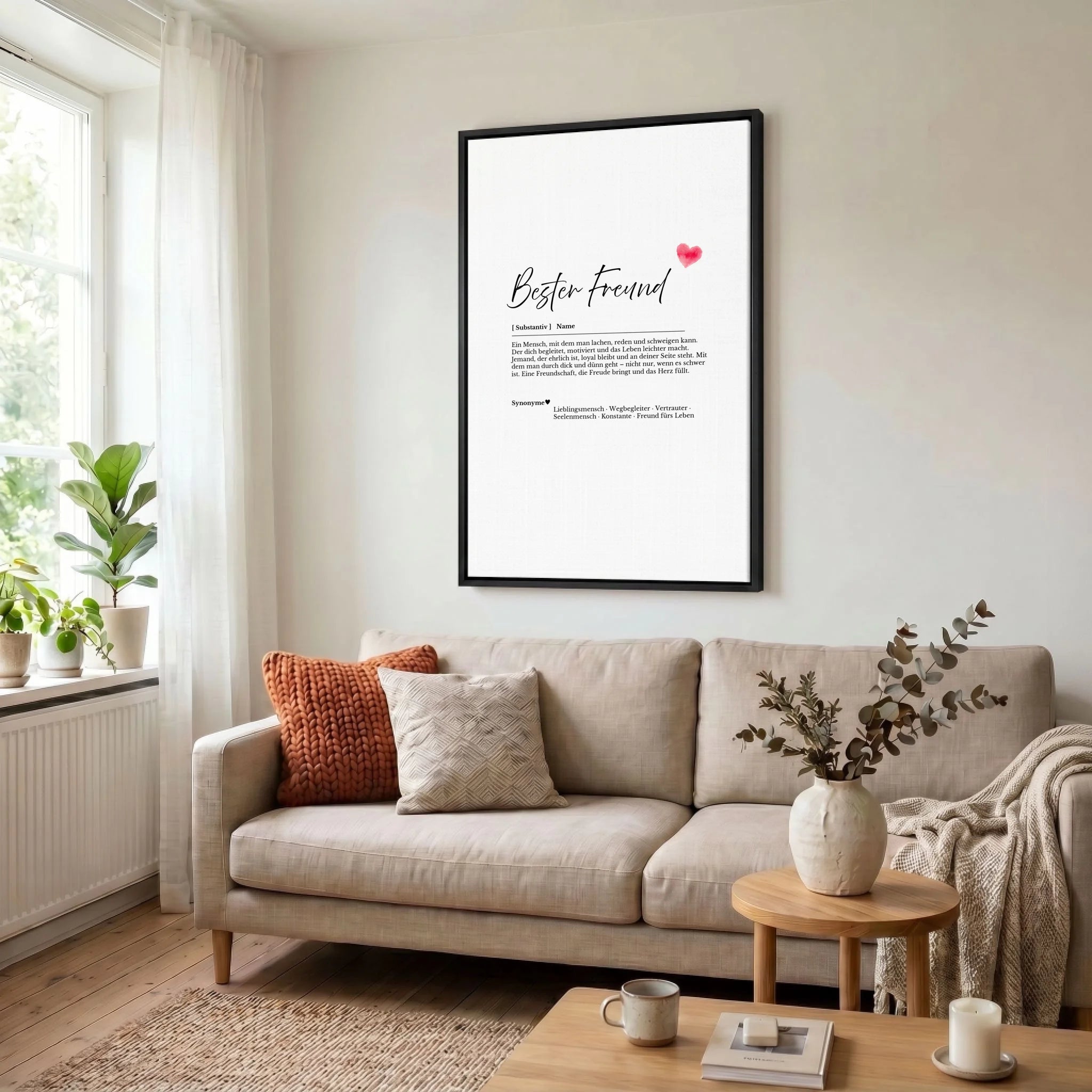 Leinwand Wohnzimmer 23 black