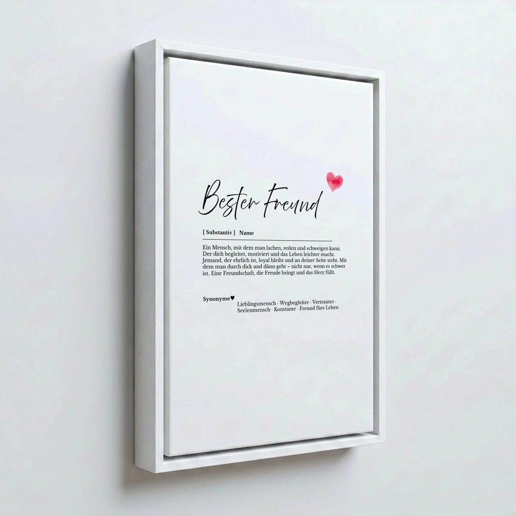 Perspektive Wand 23weiss frame canvas