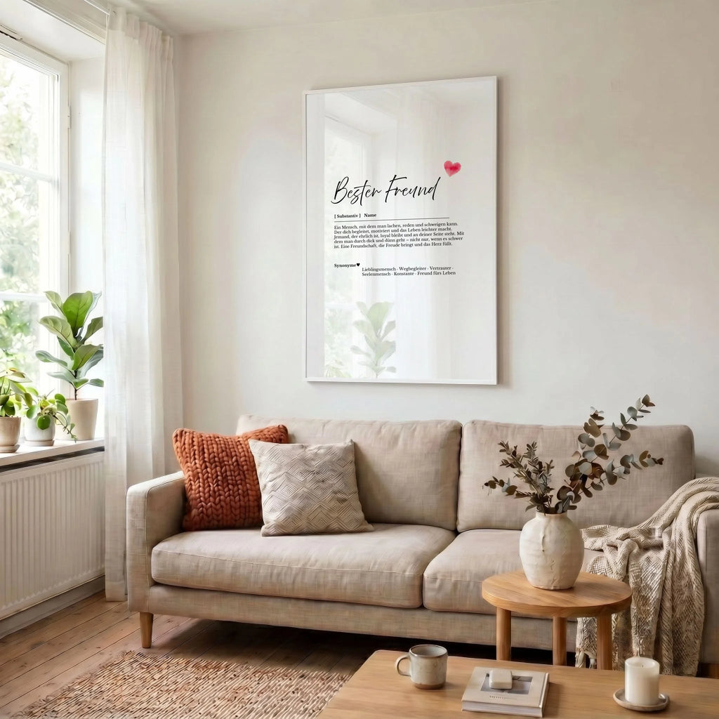 23 Poster weiss Wohnzimmer