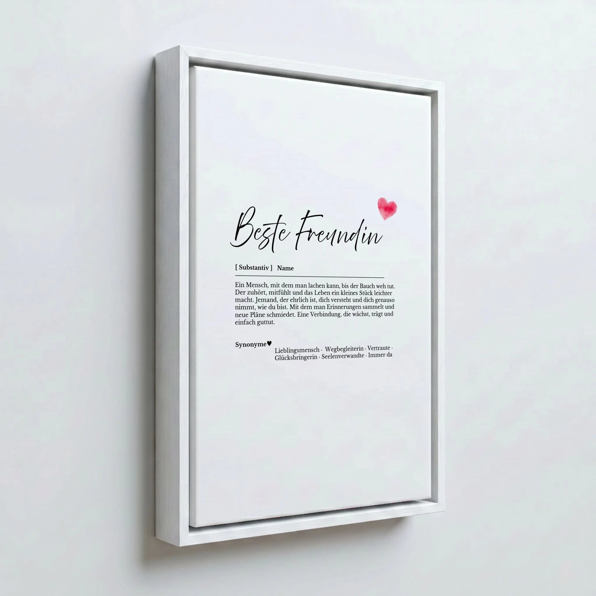 Perspektive Wand 23weiss frame canvas