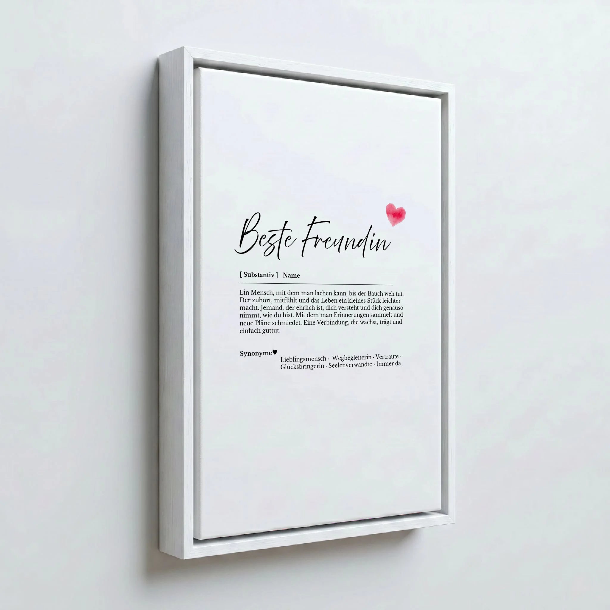 Perspektive Wand 23weiss frame canvas