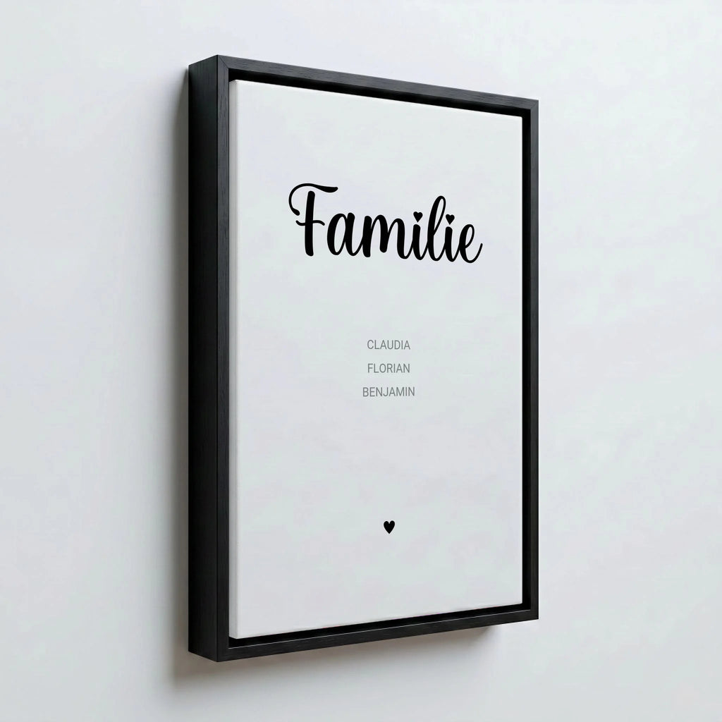 Perspektive Wand 23 black frame canvas