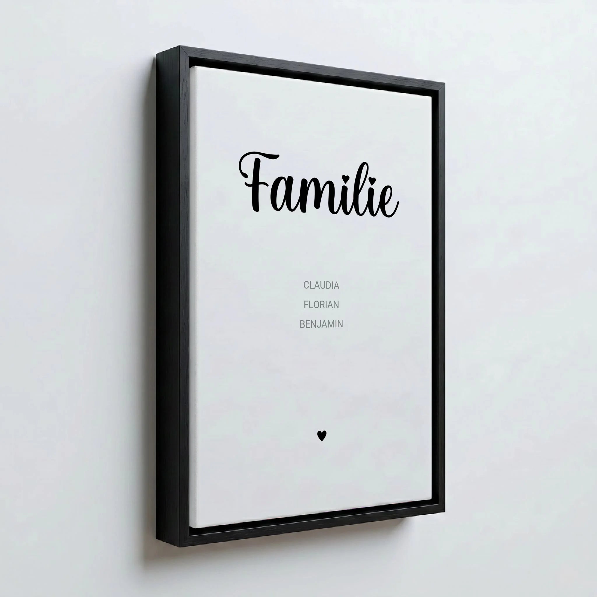 Perspektive Wand 23 black frame canvas
