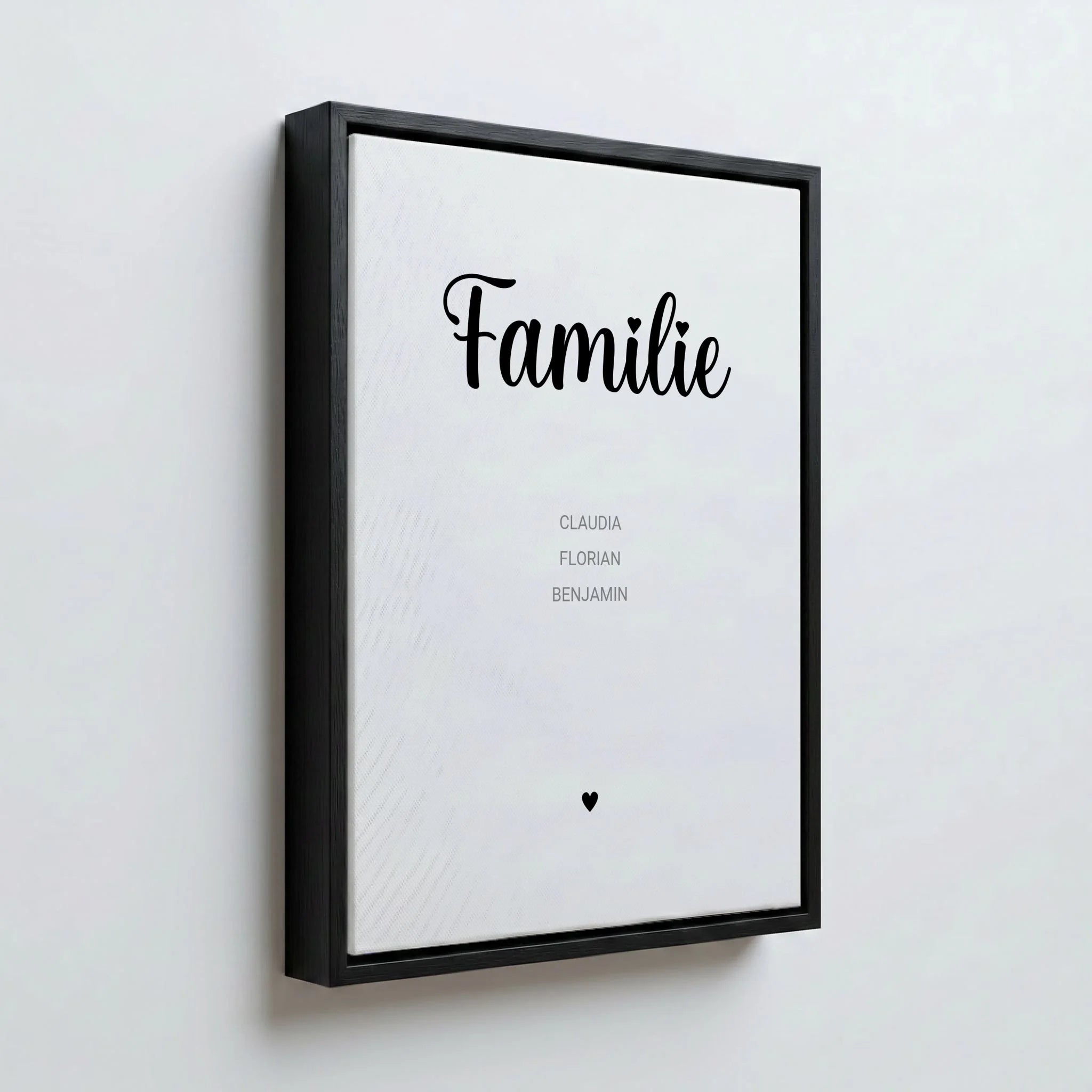 Perspektive Wand 34 black frame canvas