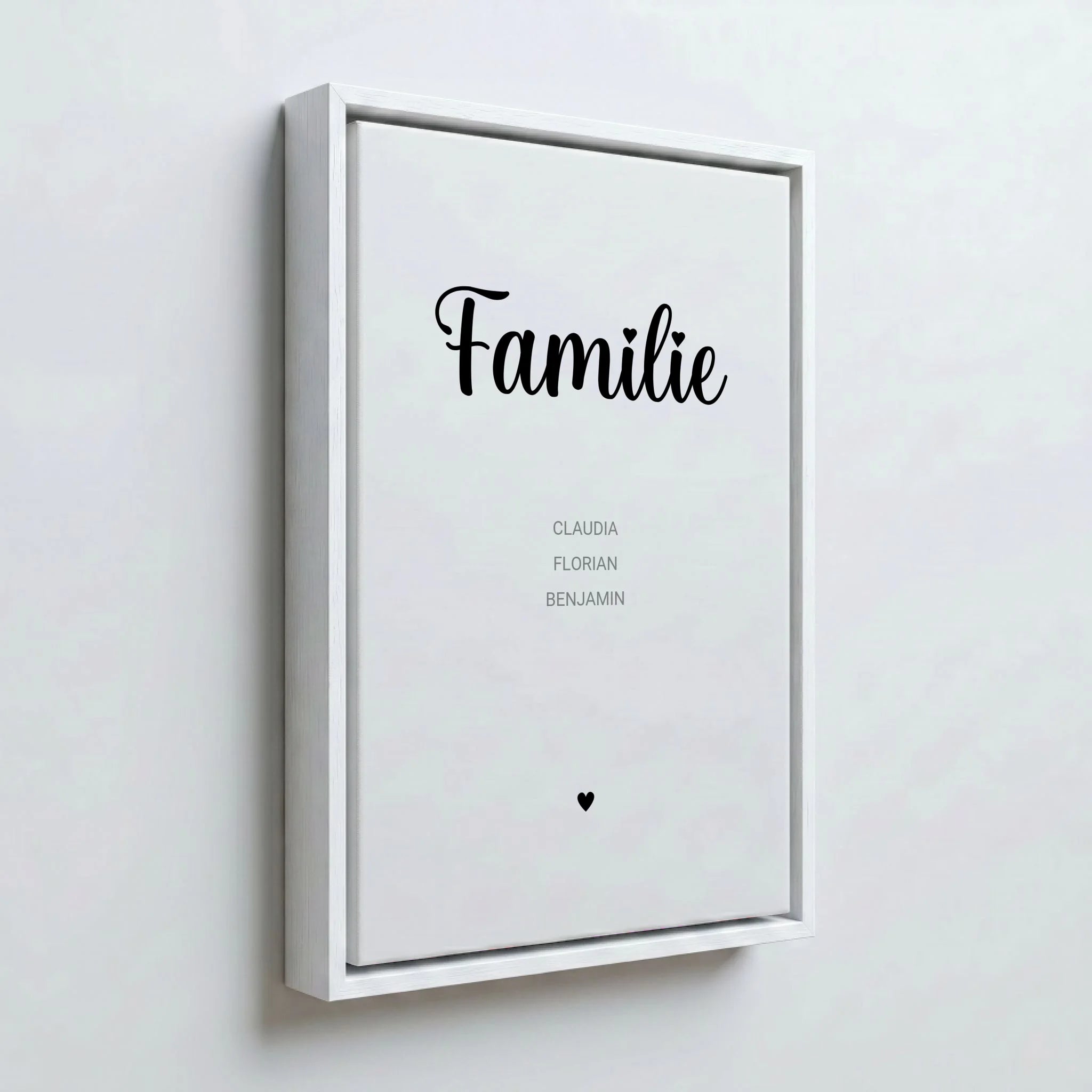 Perspektive Wand 23weiss frame canvas