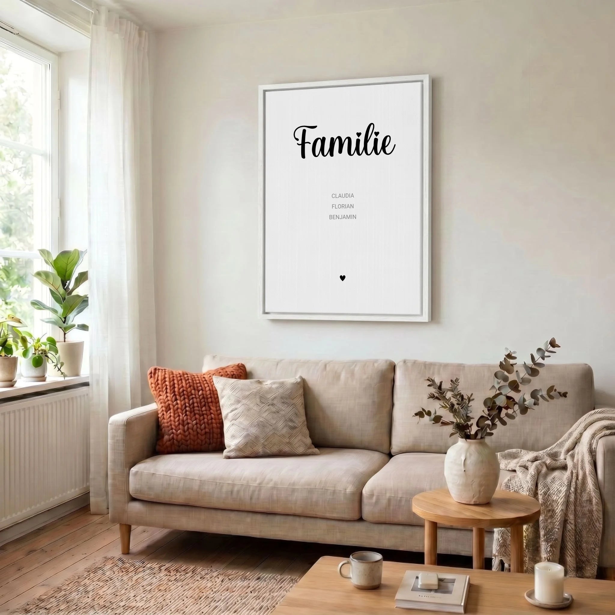 Leinwand Wohnzimmer 34 weiss