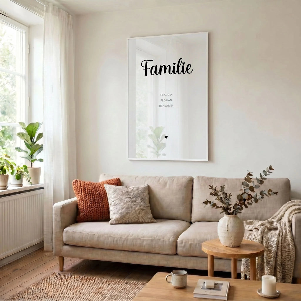 23 Poster weiss Wohnzimmer