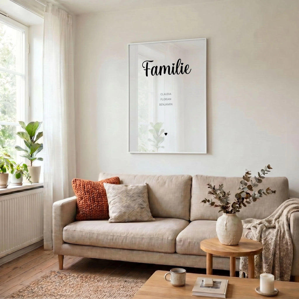 34 Poster weiss Wohnzimmer