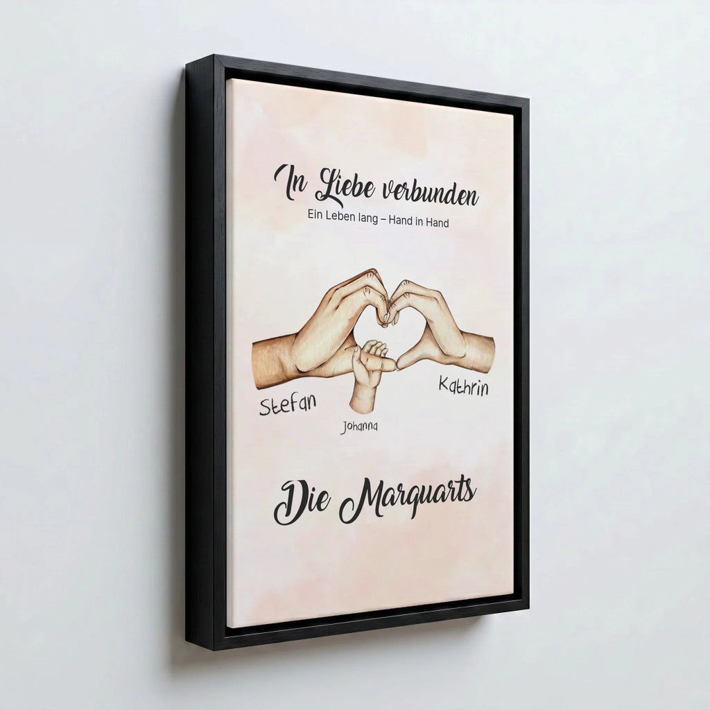 Perspektive Wand 23 black frame canvas