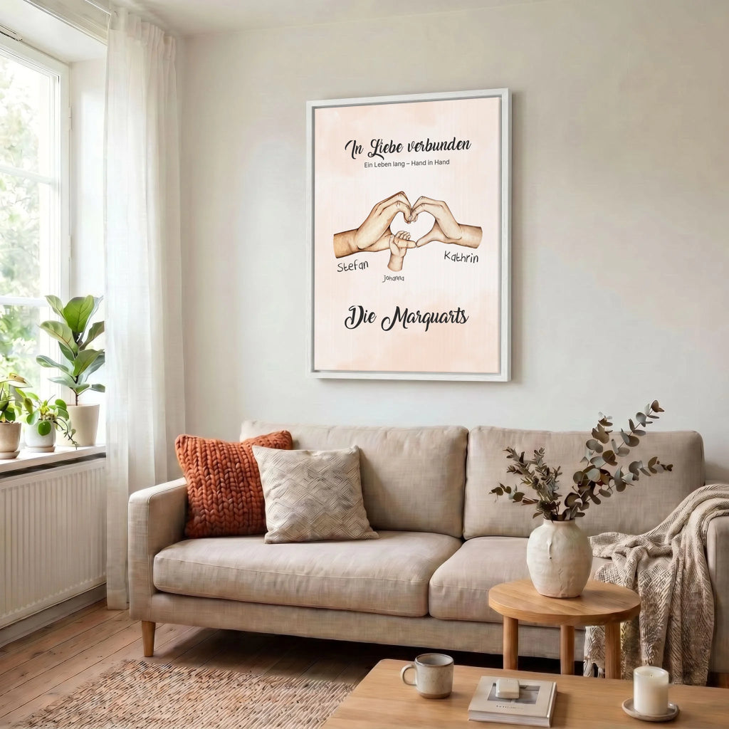 Leinwand Wohnzimmer 34 weiss